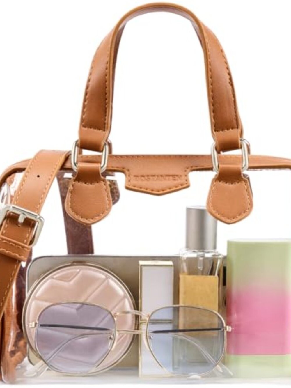 Stadium Approved Clear Crossbody Bag Small Purse Adjustable Strap